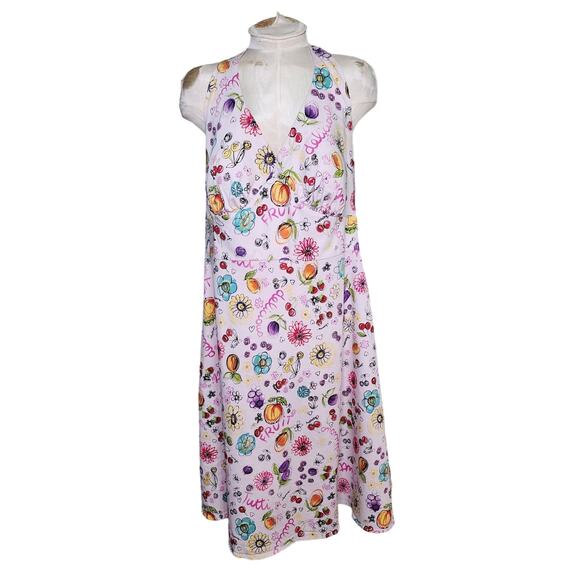 KSL Karin Stevens Dress Sundress Tutti Frutti Floral Retro Pinup Summer 18W - Picture 1 of 5